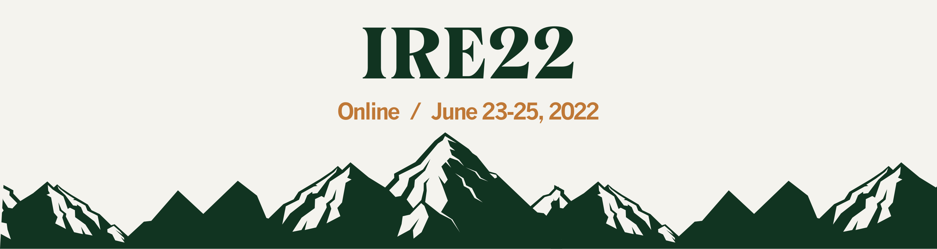 IRE 2022 virtual conference logo